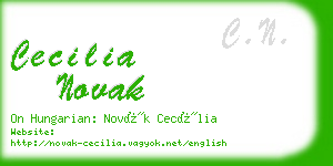 cecilia novak business card